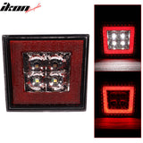Universa Square Red LED Rear Tail Third 3RD Brake Lights