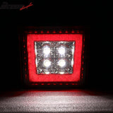 Universa Square Red LED Rear Tail Third 3RD Brake Lights