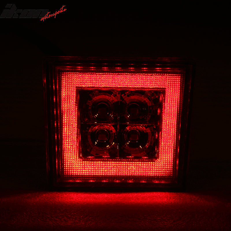 Universa Square Red LED Rear Tail Third 3RD Brake Lights