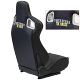 The Chosen Leather Reclinable Bull Boost Racing Bucket Seat with Slider Rails