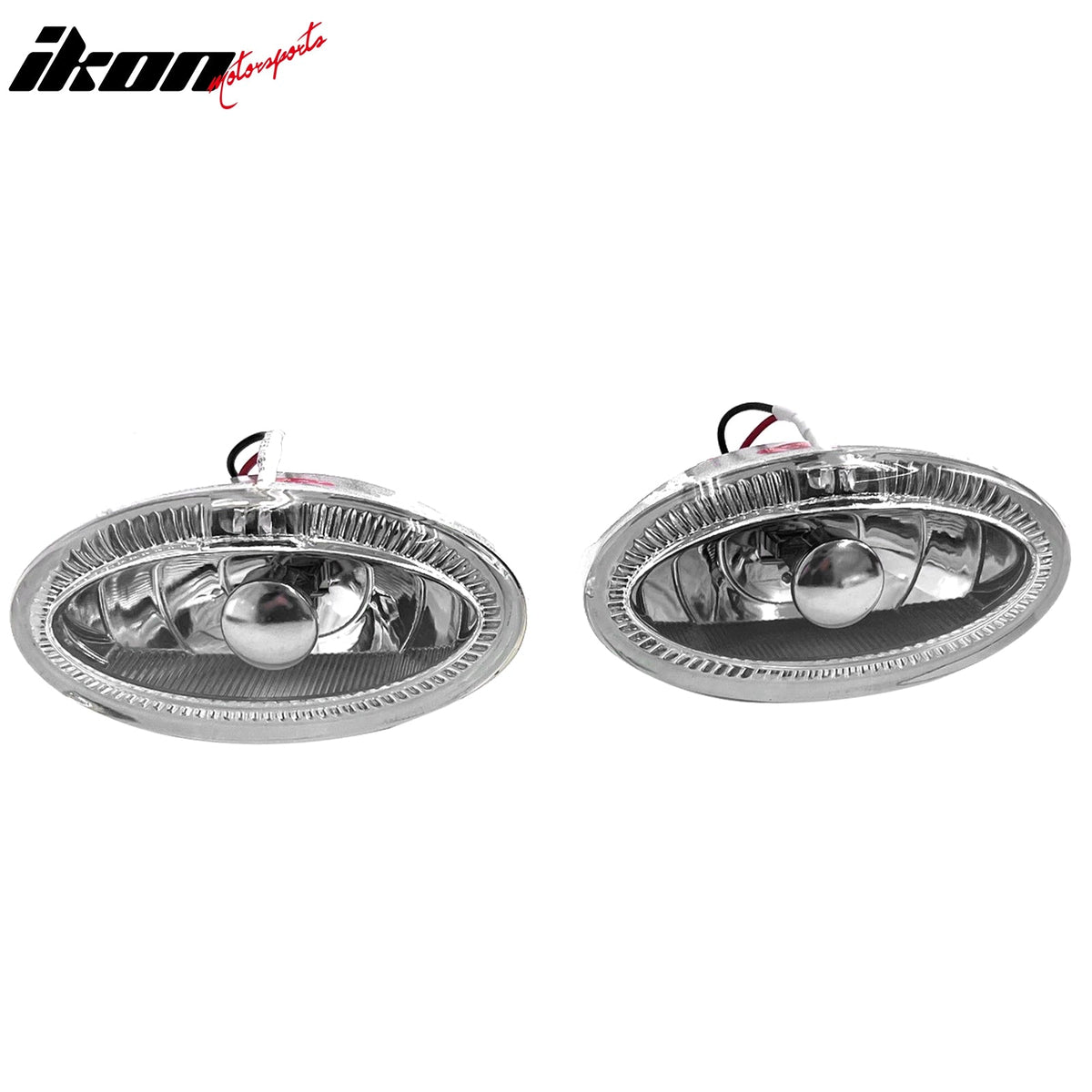 Universal 2PCS Right Left RH LH Front Bumper Driving Fog Lights Halogen Lamps Assembly Replacement W/Wiring Harness Super White LED