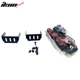 Universal 2PCS Right Left RH LH Front Bumper Driving Fog Lights Halogen Lamps Assembly Replacement W/Wiring Harness Super White LED