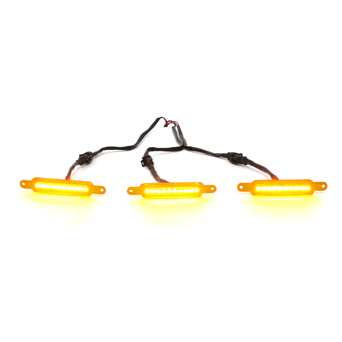 LED Grille Light w/ Wiring Harness for Chevy Silverado GMC Sierra 1500 3PCS