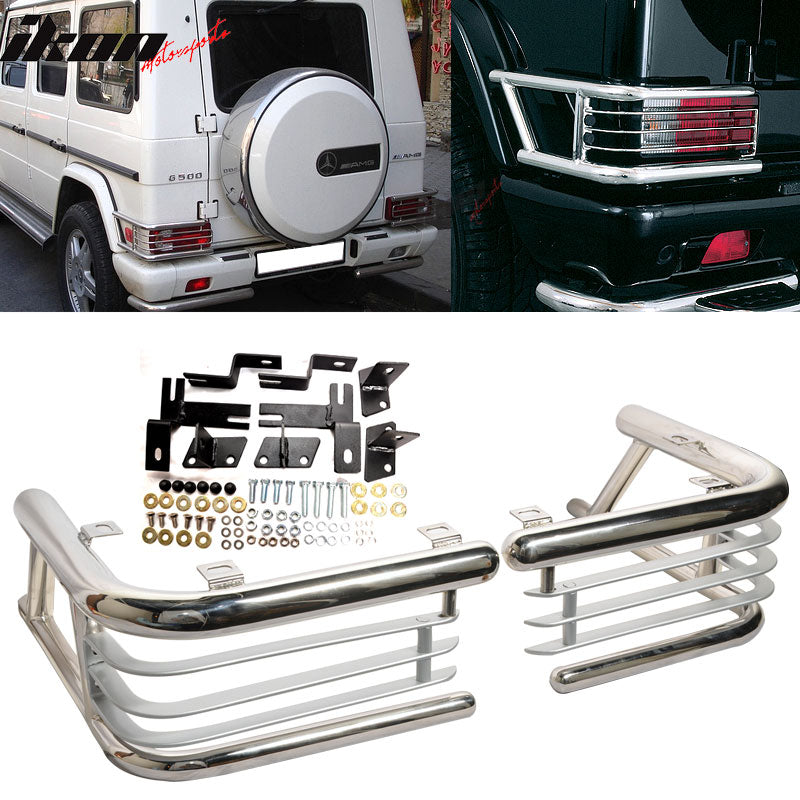 1999-2007Â Benz G500 G550 Chrome Rear Tail Light Guard