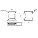 T3 for T4 cast iron flange turbocharger/turbo manifold adapter/conversion