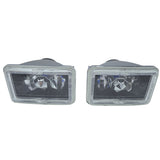 Universal 4X6 Square H4 Headlight Lamp With Halogen Bulb Clear Lens