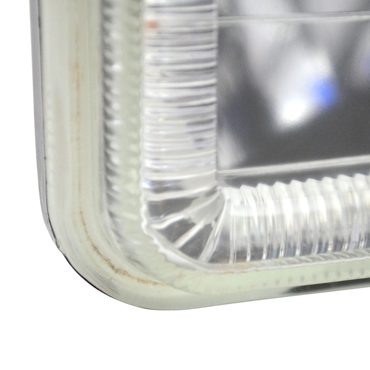 Universal 4X6 Square H4 Headlight Lamp With Halogen Bulb Clear Lens