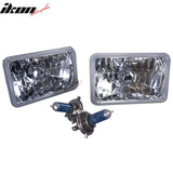 1983-1989 Lincoln Town 4x6 H4 Sealed Beam Crystal Diamond Headlight