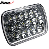 7x6 Inch Full LED Sealed Beam Square Projector Single Piece Headlight