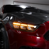 2015-2022 Ford Mustang Shelby 2024 Style Front Bumper Head Lights Lamp