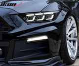 2015-2022 Ford Mustang Shelby 2024 Style Front Bumper Head Lights Lamp