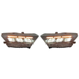 2015-2022 Ford Mustang Shelby 2024 Style Switchback Head Lights Lamp