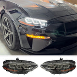 2018-2023 Ford Mustang EcoBoost GT V6 2024 Style Front Head Light Lamp