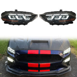 2018-2023 Ford Mustang EcoBoost GT V6 2024 Style Switchback Headlights