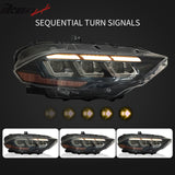 2018-2023 Ford Mustang EcoBoost GT V6 2024 Style Switchback Headlights