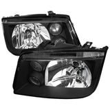 Spec-D Headlights VW Jetta MK4 (99-04) OEM Replacement Black / Smoke / Chrome