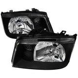 Spec-D Headlights VW Jetta MK4 (99-04) OEM Replacement Black / Smoke / Chrome