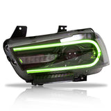 2011-2014 Dodge Charger DRL LED Headlights Lamps with 8 Colors