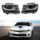 2014-2015 Chevrolet Camaro 6th Gen Style Projector DRL LED Headlights
