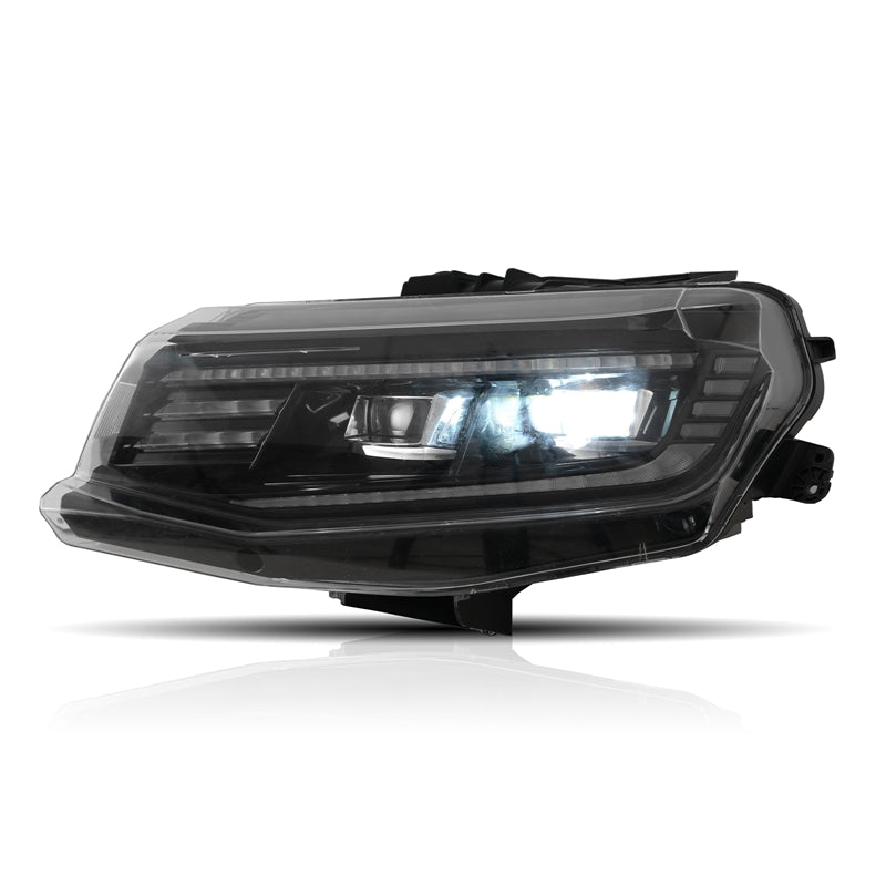 2016-2018 Chevy Camaro Projector DRL LED Headlights Clear Lens Pair