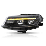 2016-2018 Chevy Camaro Projector DRL LED Headlights Clear Lens Pair