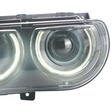 Fits 08-14 Dodge Challenger Headlights w/ Sequentail Dual Beam