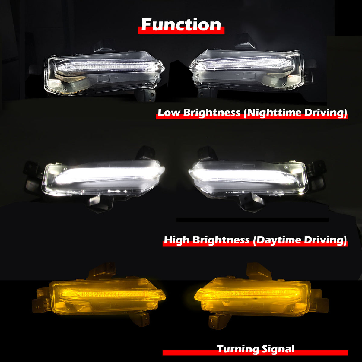 2019-2024 Chevy Camaro SS OE Style Daytime Running Light LED Fog Light