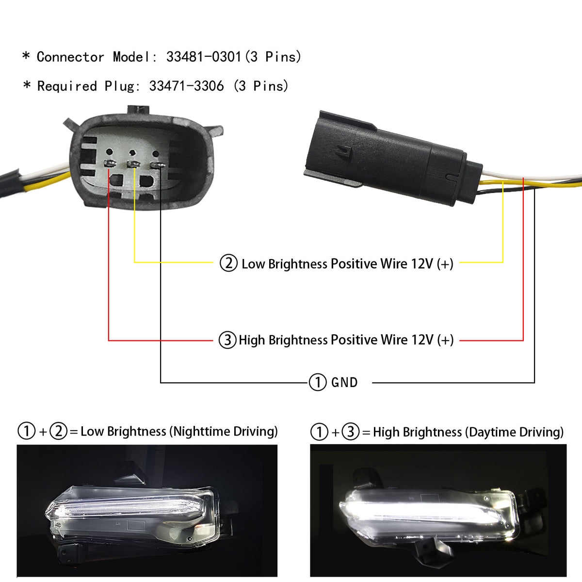 2019-2024 Chevy Camaro SS OE Style Daytime Running Light LED Fog Light
