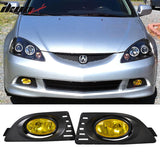 2005-2007Â Acura RSX Yellow Lens Bumper Fog Lights Lamps RH LH Driving