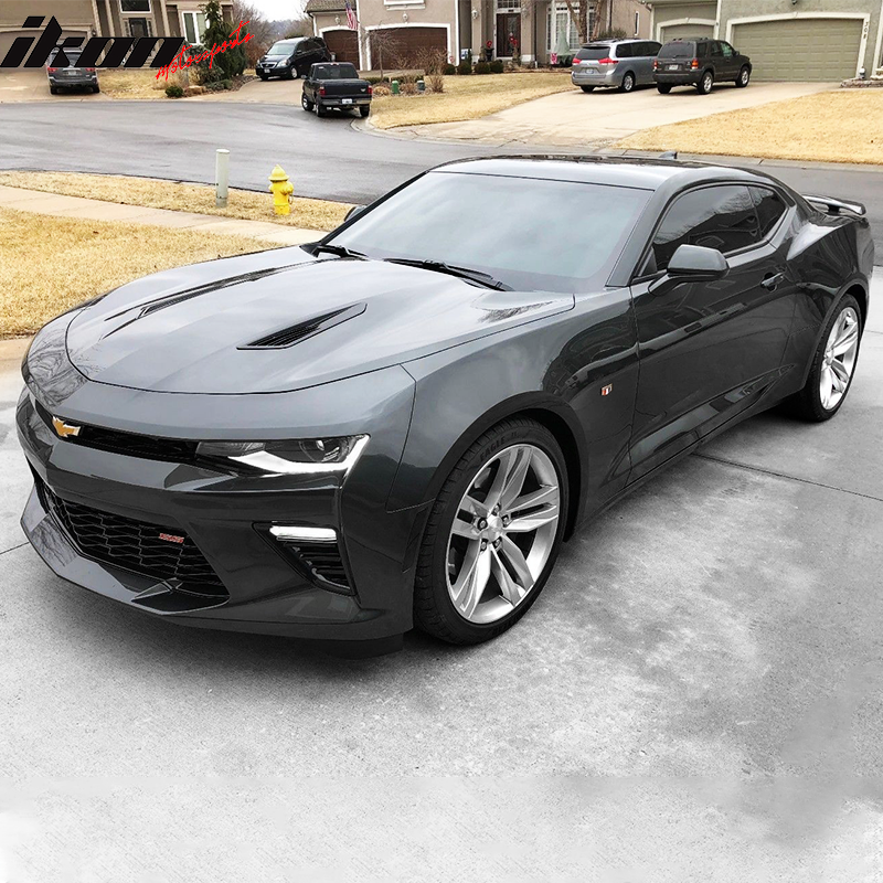 2016-2018 Chevy Camaro SS Black Housing Clear Lens Fog Lights Lamp ABS