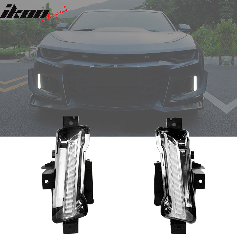 2014-2015 Chevy Camaro 1LE Style Front Bumper Cover w/ Clear Fog Light
