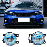 2016-2024 Honda Civic FC FK FE High Quality JDM Foglights Blue Len White LED Lights Pair