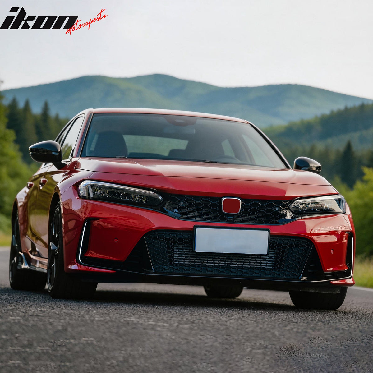 2023-2026 Honda Type R FL5 JDM Front Bumper LED Daytime Running Light PC Smoke White LED Fog Lights Pair