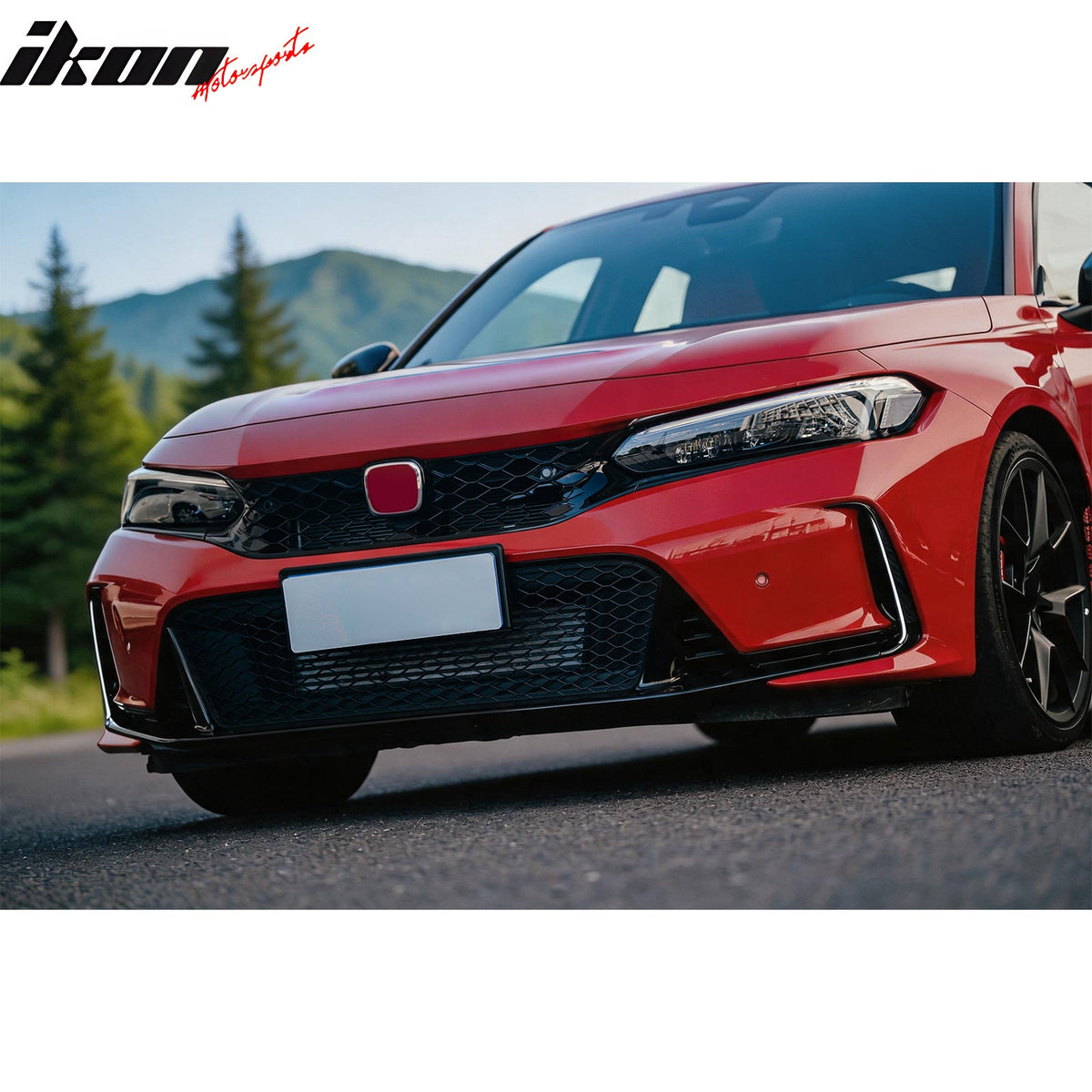 2023-2026 Honda Type R FL5 JDM Front Bumper LED Daytime Running Light PC Smoke White LED Fog Lights Pair