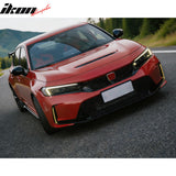 2023-2026 Honda Type R FL5 JDM Front Bumper LED Daytime Running Light PC Smoke Amber LED Fog Lights Pair