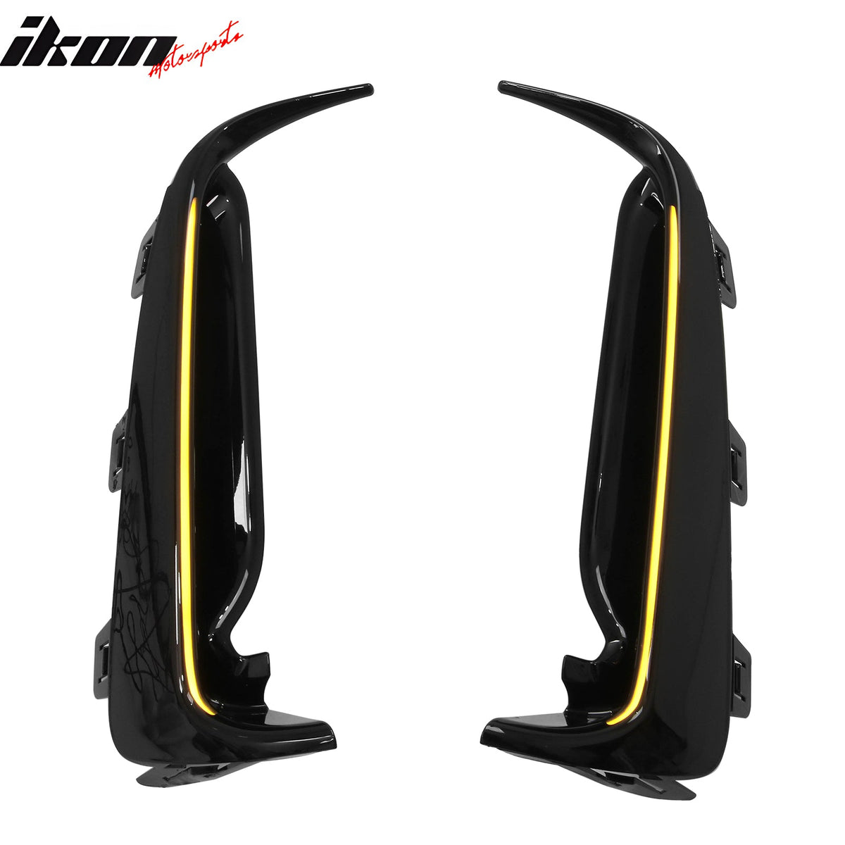 2023-2026 Honda Type R FL5 JDM Front Bumper LED Daytime Running Light PC Smoke Amber LED Fog Lights Pair