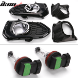 Fits 18-19 Honda Fit OE Foglights Kit ABS Black Housing Clear Lens
