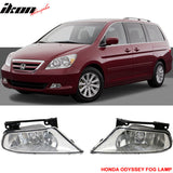 2005-2007 Honda Odyssey 2PCS Fog Lamp Fog Lights Wiring Kit Bulb ABS
