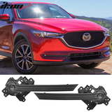 2018-2019 Mazda CX-5 CX5 OE Black Clear Front Fog Light Lamps ABS