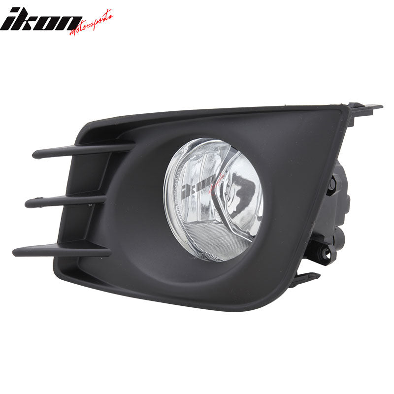 2011-2013  Scion tC Front Clear Fog Lights Driving Lamps Pair + Covers