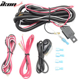Universal Fog Light Lamp Wiring Harness Kit LED Light Bar Switch Relay