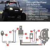 Universal Fog Light Lamp Wiring Harness Kit LED Light Bar Switch Relay