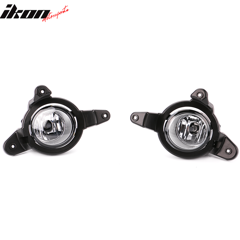 2017-2019 Toyota C-HR Black Housing Clear Lens Fog Lights Kit ABS