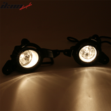 2017-2019 Toyota C-HR Black Housing Clear Lens Fog Lights Kit ABS