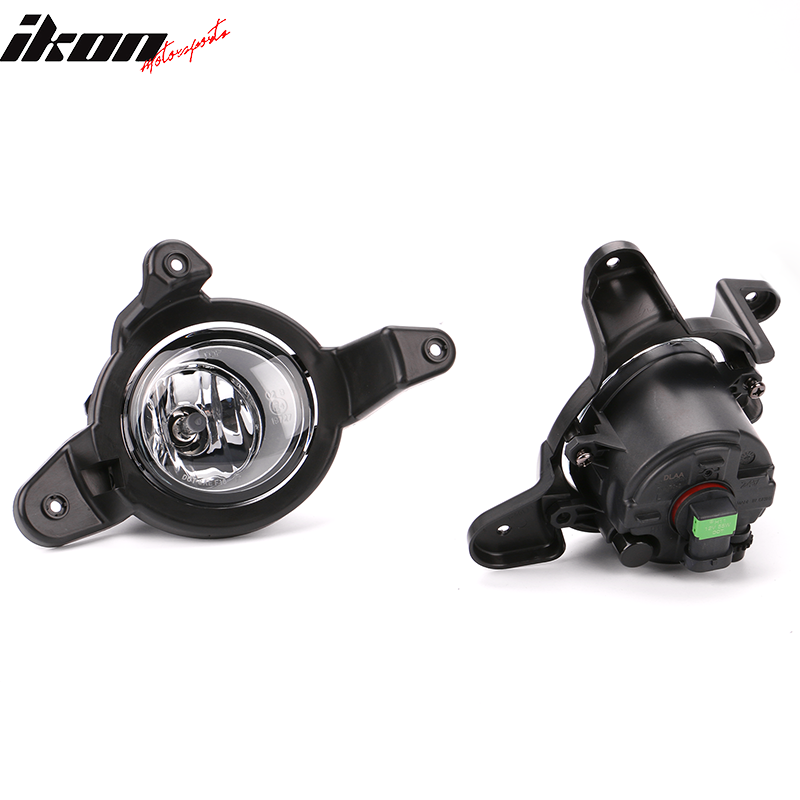 2017-2019 Toyota C-HR Black Housing Clear Lens Fog Lights Kit ABS