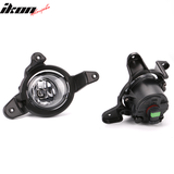 2017-2019 Toyota C-HR Black Housing Clear Lens Fog Lights Kit ABS