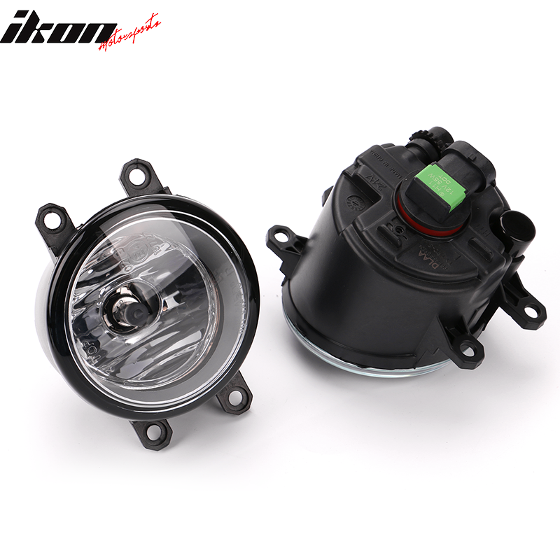 2017-2019 Toyota C-HR Black Housing Clear Lens Fog Lights Kit ABS