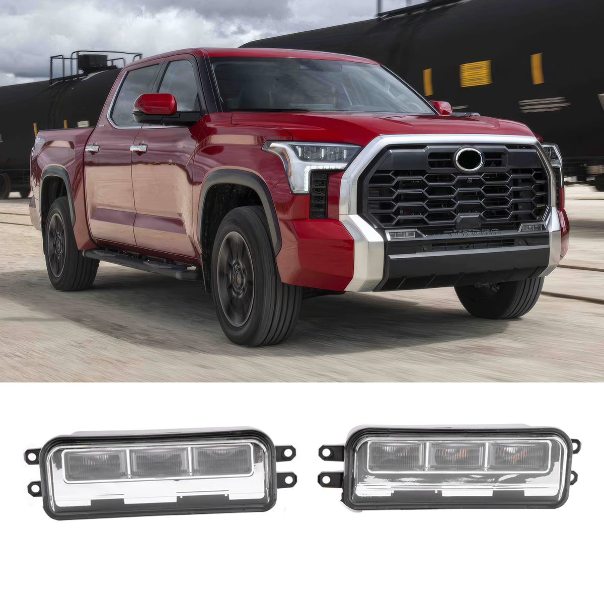 2022-2026 Toyota Tundra & 2024-2026 Tacoma & 2023-2026 Sequoia Sequoia LED Fog Lights Lamp