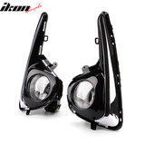 2018-2019 Toyota Yaris OE Style Black Housing Clear Lens Foglights ABS