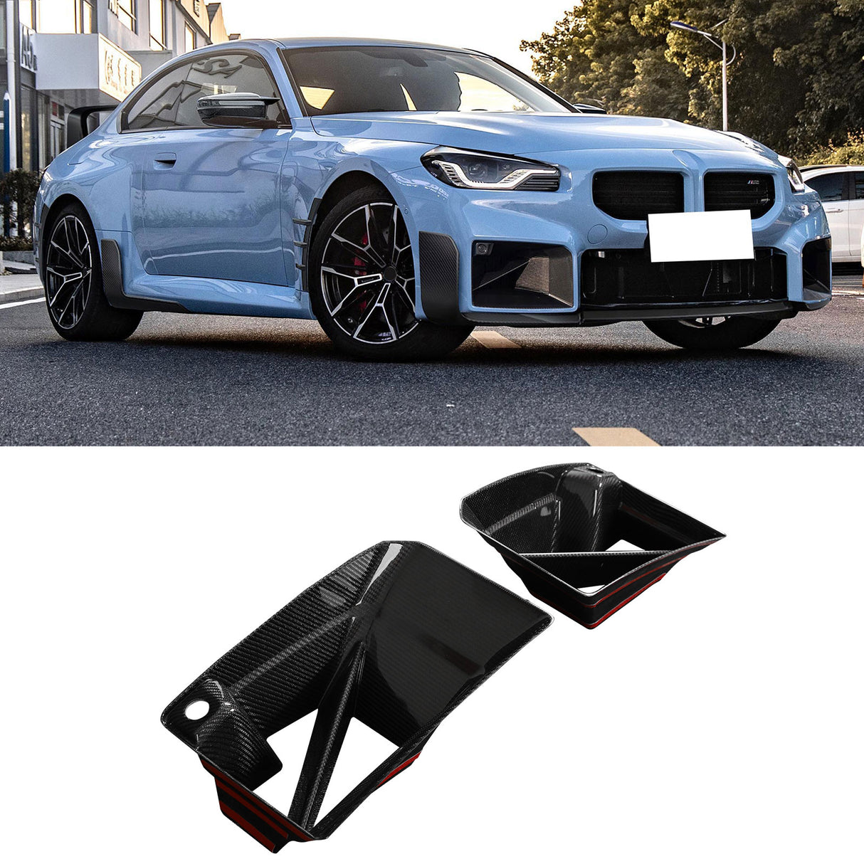 2023-2024 BMW G87 M2 M Performance Style Fog Light Cover